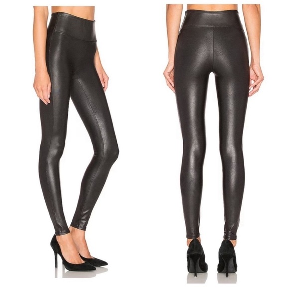 Spanx Black Faux Leather Leggings‎ Size Medium - Picture 4 of 9